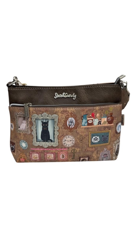 BOLSO SWEET CANDY GATO CAMEL