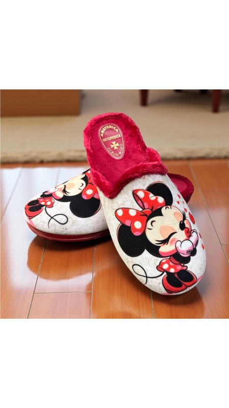 ZAPATILLA ANIMACION MINNIE ROJO 2