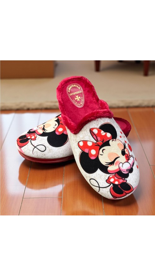 ZAPATILLA ANIMACION MINNIE ROJO