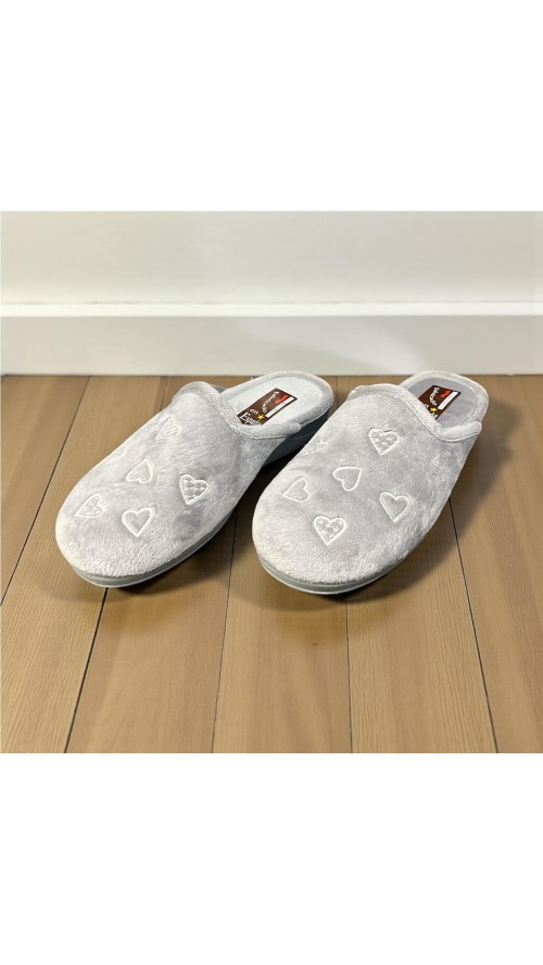 ZAPATILLA MULTI CORAZON GRIS