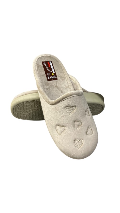 ZAPATILLA MULTI CORAZON TAUPE