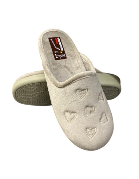 ZAPATILLA MULTI CORAZON TAUPE