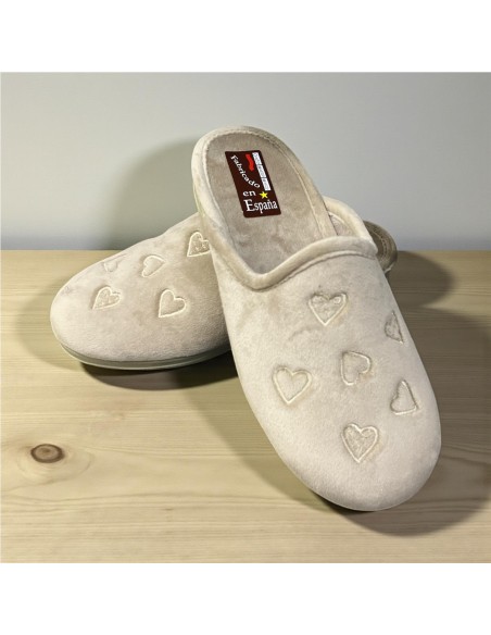 ZAPATILLA MULTI CORAZON TAUPE