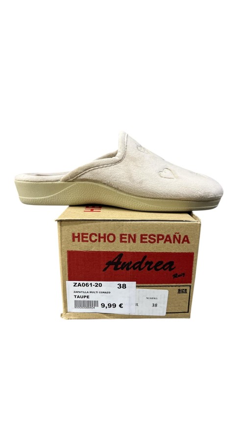 ZAPATILLA MULTI CORAZON TAUPE