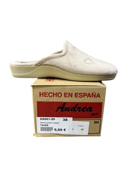 ZAPATILLA MULTI CORAZON TAUPE
