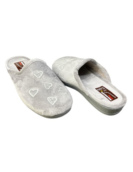 ZAPATILLA MULTI CORAZON GRIS