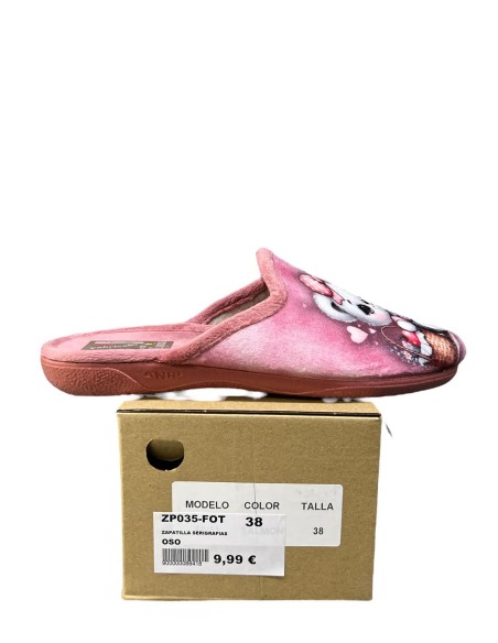 ZAPATILLA SERIGRAFIAS ROSA