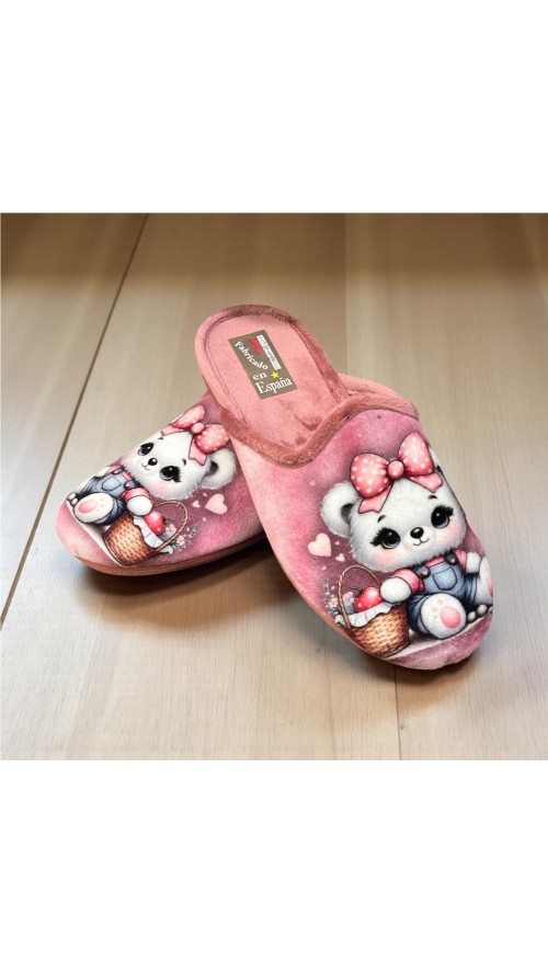 ZAPATILLA SERIGRAFIAS ROSA