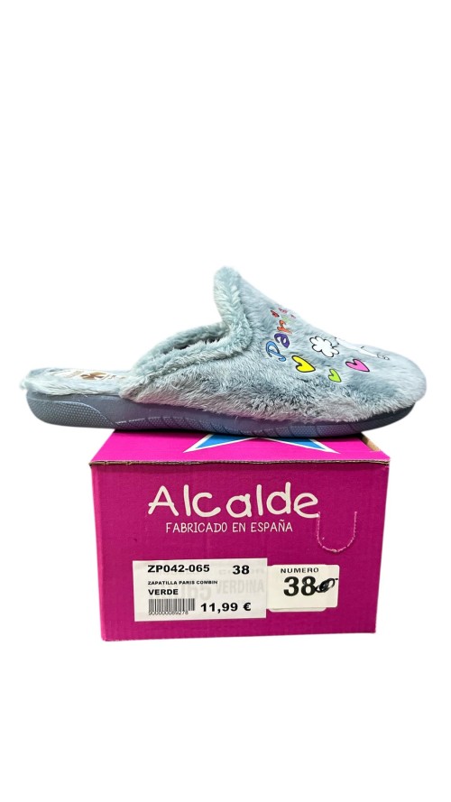 ZAPATILLA PARIS COMBINADA VERDE