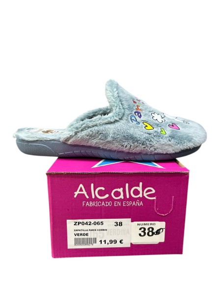 ZAPATILLA PARIS COMBINADA VERDE