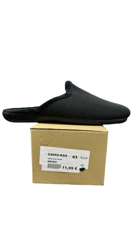 ZAPATILLA TEJIDO NEGRO