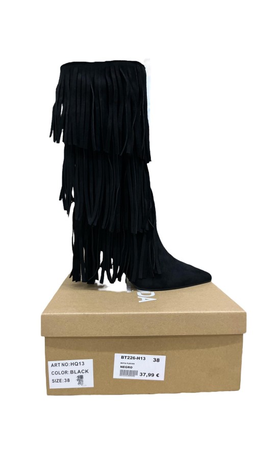 BOTA FLECOS NEGRO