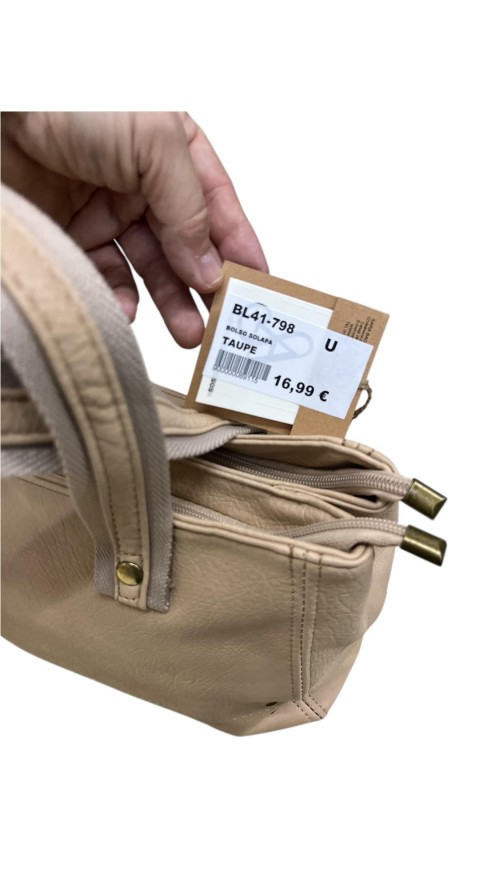 BOLSA SOLAPA TAUPE
