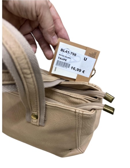 BOLSA SOLAPA TAUPE