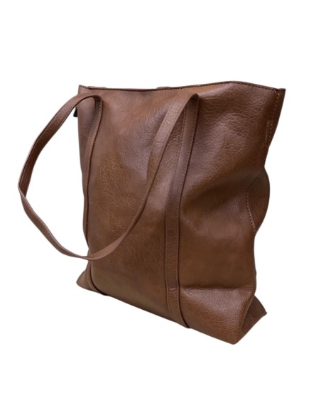 BOLSO TACHAS LATERTALES MARRON