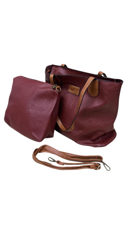 BOLSO GRANDE NAPA BURDEOS
