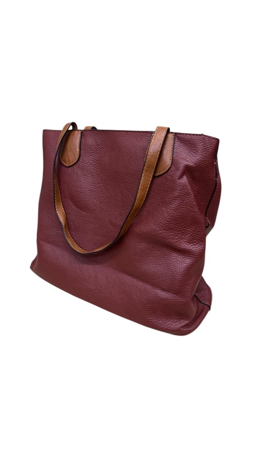BOLSO GRANDE NAPA BURDEOS