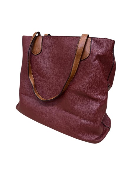 BOLSO GRANDE NAPA BURDEOS