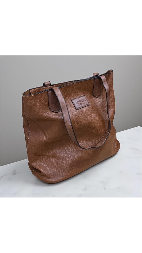 BOLSO GRANDE NAPA MARRON