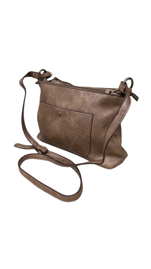 BOLSO PEQUEÑO SOLAPA TAUPE