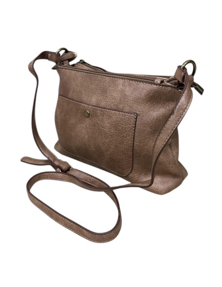 BOLSO PEQUEÑO SOLAPA TAUPE