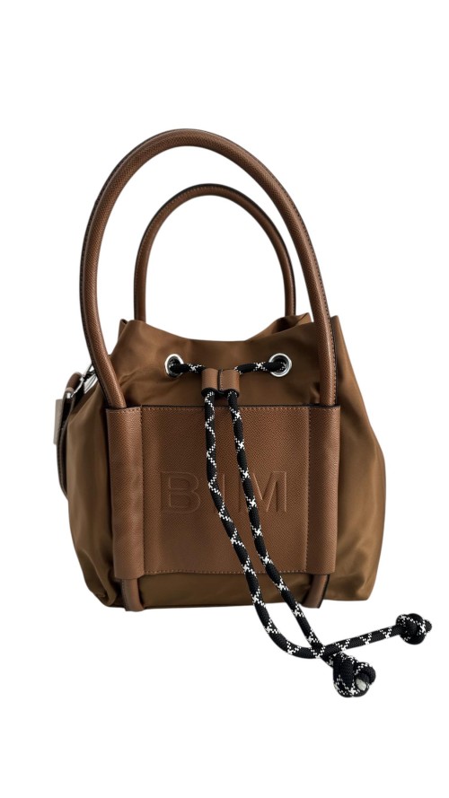 BL45-8087 BOLSO NYLON MARRON