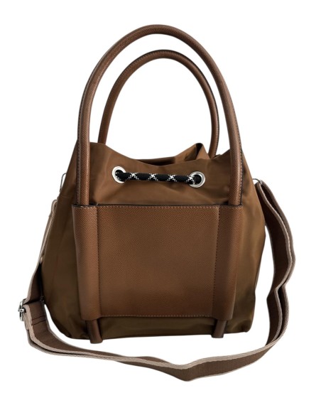 BL45-8087 BOLSO NYLON MARRON