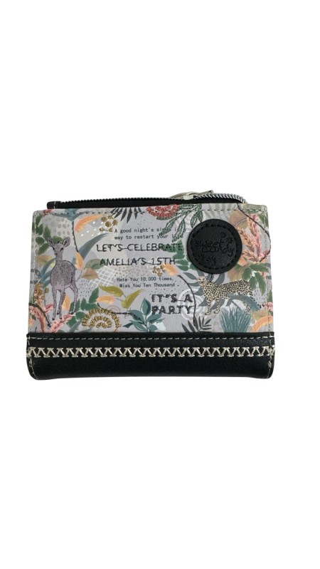 CARTERA SWEET CANDY SAFARI NEGRO