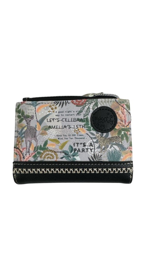 CARTERA SWEET CANDY SAFARI NEGRO