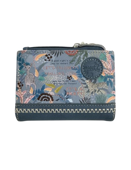 CARTERA SWEET CANDY SAFARI AZUL