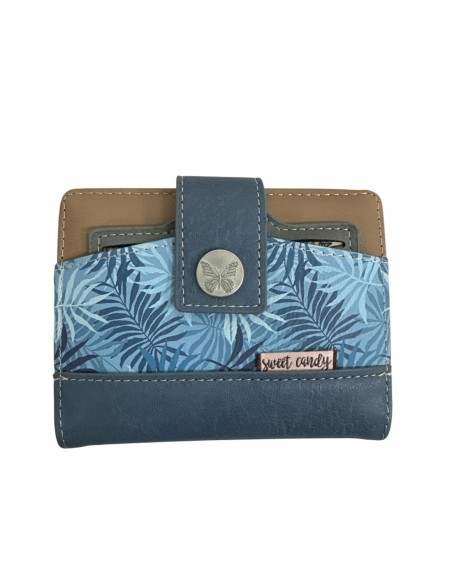 CARTERA SWEET CANDY SAFARI AZUL