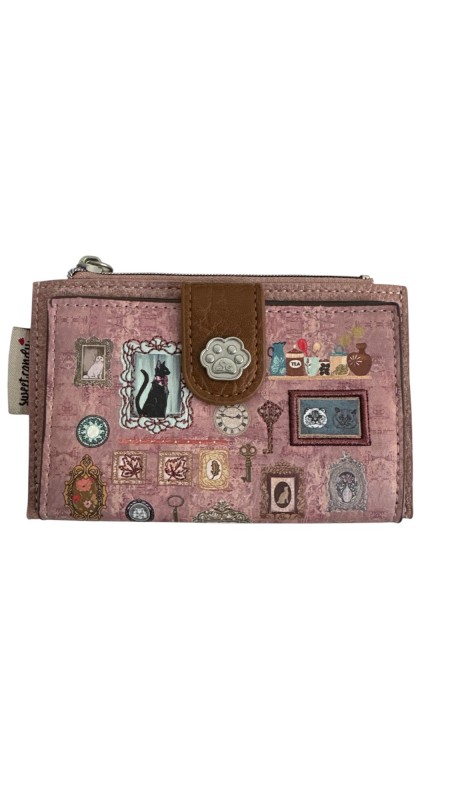 CARTERA SWEET CANDY GATO ROSA