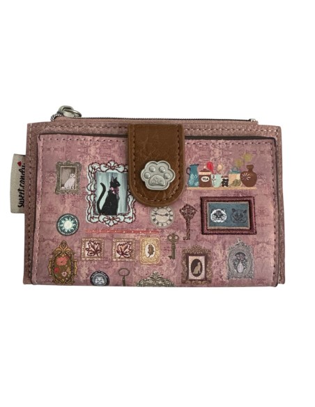 CARTERA SWEET CANDY GATO ROSA