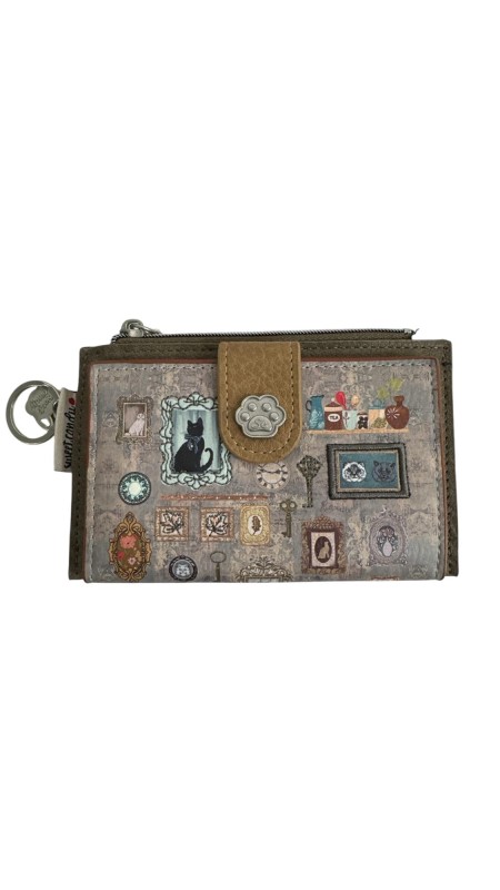 CARTERA SWEET CANDY GATO VERDE