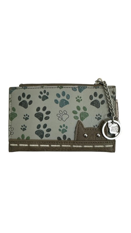 CARTERA SWEET CANDY GATO VERDE 2