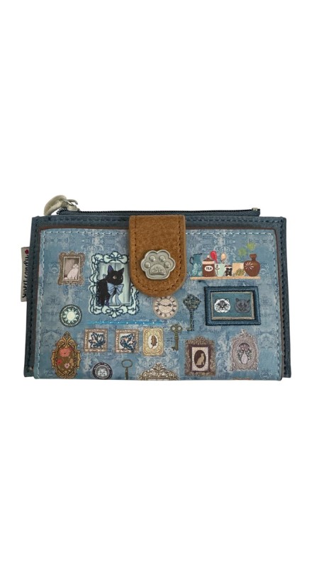 CARTERA SWEET CANDY GATO AZUL