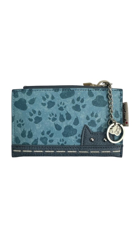 CARTERA SWEET CANDY GATO AZUL 2