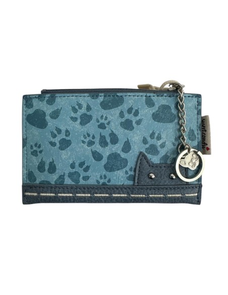 CARTERA SWEET CANDY GATO AZUL