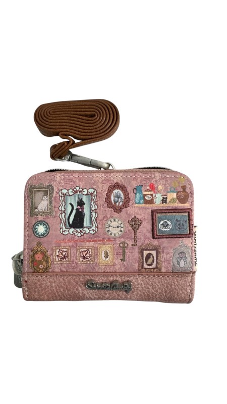 CARTERA SWEET CANDY GATO ROSA