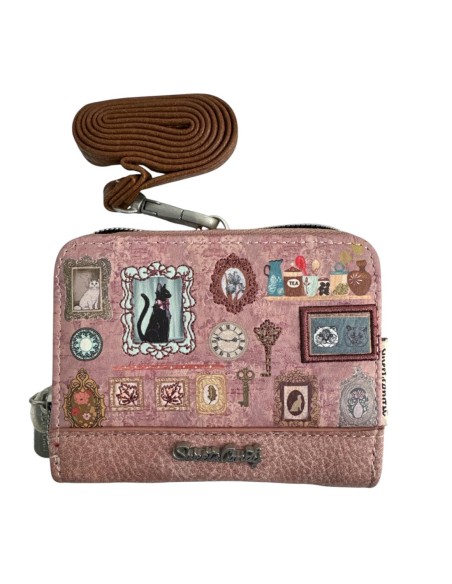 CARTERA SWEET CANDY GATO ROSA