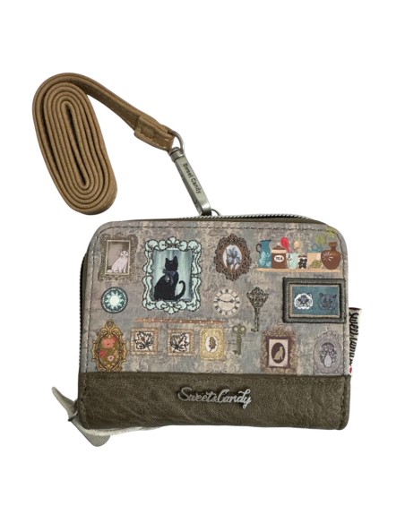 CARTERA SWEET CANDY GATO VERDE