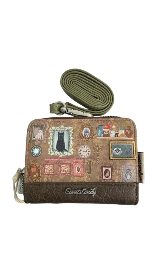 CARTERA SWEET CANDY GATO CAMEL