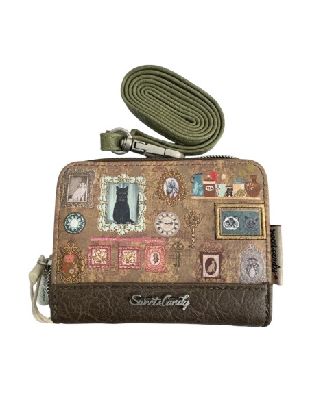 CARTERA SWEET CANDY GATO CAMEL