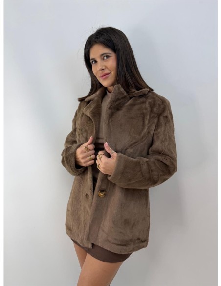 ABRIGO DULCEIDA MARRON