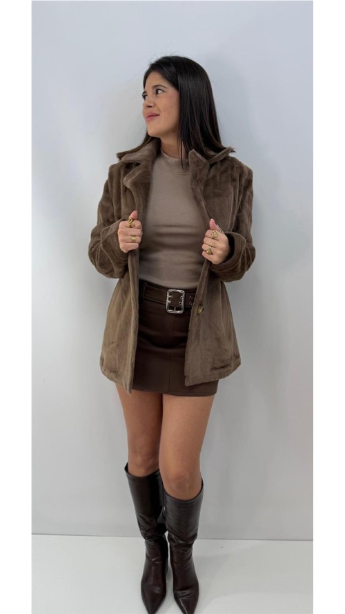 ABRIGO DULCEIDA MARRON