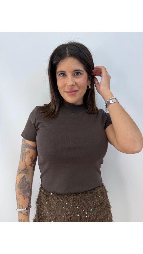 CAMISETA LUCIA MARRON