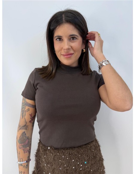 CAMISETA LUCIA MARRON