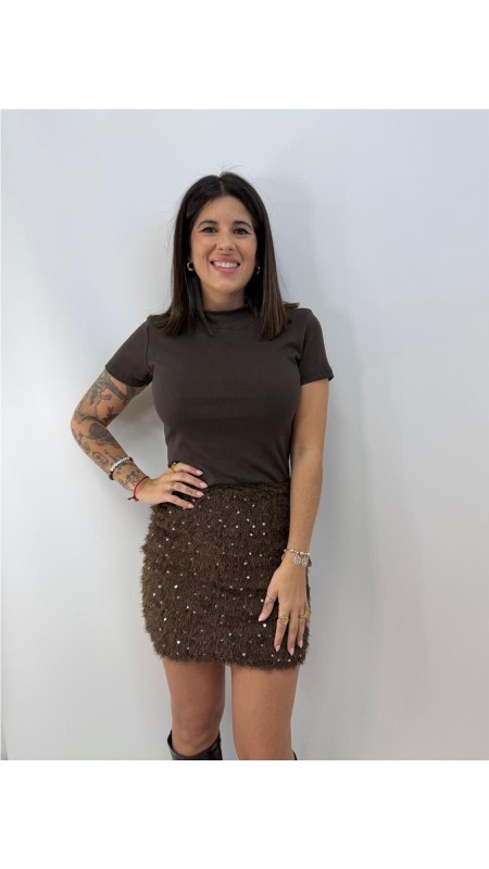 CAMISETA LUCIA MARRON 2