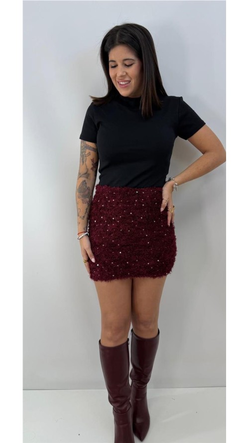 FALDA ROSAURA BURDEOS