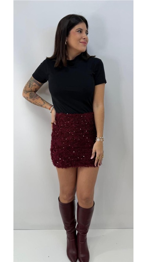 FALDA ROSAURA BURDEOS